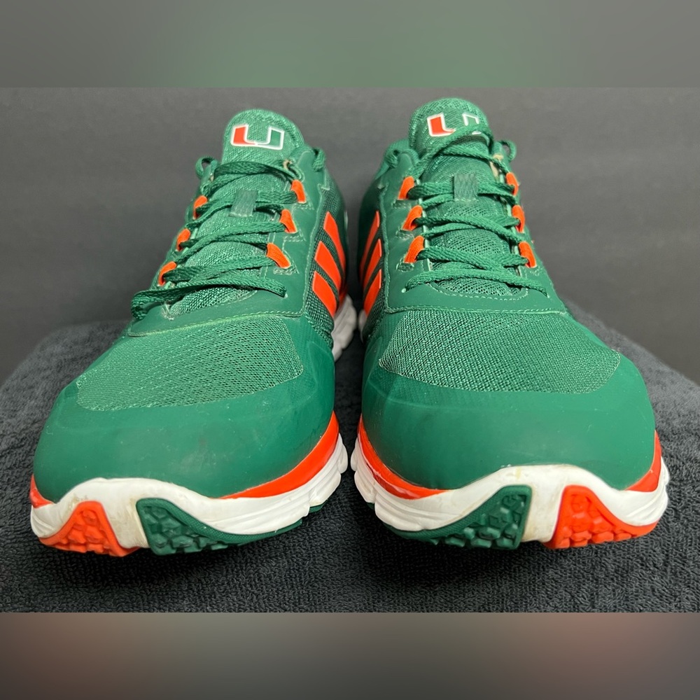 Adidas SPEED TRAINERS Player Issued Miami Hurricanes TEAM EXCLUSIVE SIZE 16 RARE - Picture 5 of 11
